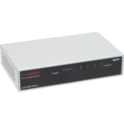 Longshine LCS-GS7105-E Interruptor de 5 Puertos de Gigabit de Metal Longshine LCS-GS7105-E Interruptor de 5 Puertos de Gigabit de Metal