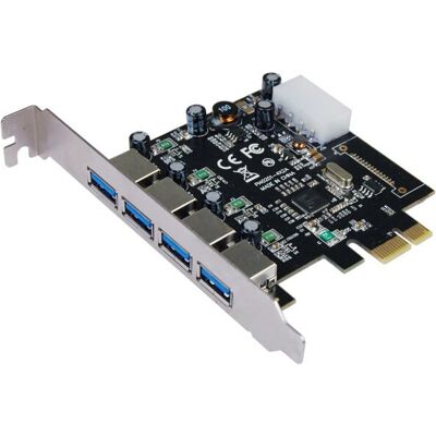 Longshine LCS-6380-4 USB-Adapter - PCIe 2.0 - 4 Ports Longshine LCS-6380-4 USB-Adapter - PCIe 2.0 - 4 Ports