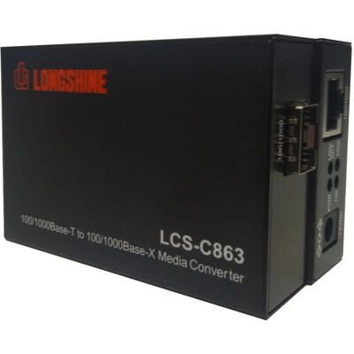 Longshine LCS-C863 Convertidor de medios - Fibra y Ethernet Gigabit Longshine LCS-C863 Convertidor de medios - Fibra y Ethernet Gigabit