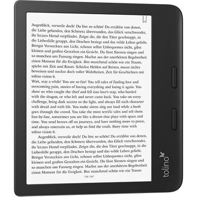 Tolino Vision 6 E-Book-Reader - Wasserdicht, 16 GB, Touchscreen Tolino Vision 6 E-Book-Reader - Wasserdicht, 16 GB, Touchscreen