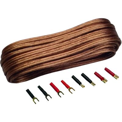 Kit cavi altoparlanti auto SinusLive - 10m, Placcato oro, Rame OFC Kit cavi altoparlanti auto SinusLive - 10m, Placcato oro, Rame OFC