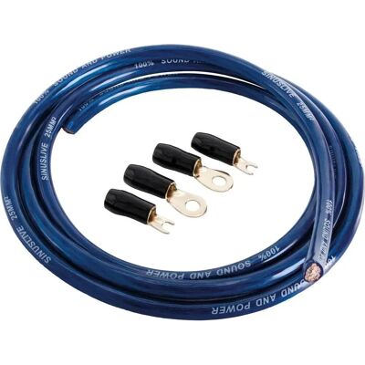 Kit cavo di alimentazione auto SinusLive BK-25M - 25mm² Oro Kit cavo di alimentazione auto SinusLive BK-25M - 25mm² Oro