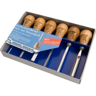 Kirschen Model 5696 Snijbeitels Set - Ergonomische Handgrepen Kirschen Model 5696 Snijbeitels Set - Ergonomische Handgrepen