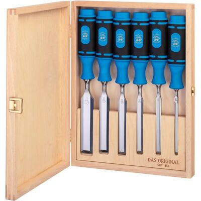 Kirschen Hammer Chisel Set - 6 Piece - Wood Box Kirschen Hammer Chisel Set - 6 Piece - Wood Box
