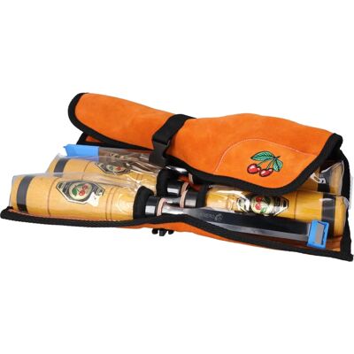 Kirschen Woodworking Chisel Set - 4 pcs. in Leather Case - Woodworking Tools Set Kirschen Woodworking Chisel Set - 4 pcs. in Leather Case - Woodworking Tools Set