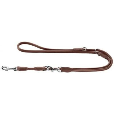 Hunter Brown Leather Dog Leash - Adjustable 3-Position - Dog Leash Hunter Brown Leather Dog Leash - Adjustable 3-Position - Dog Leash