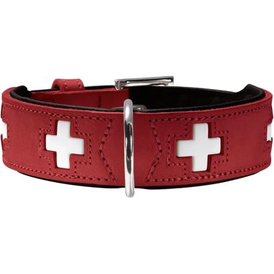Hunter 42048 Ekologiskt läder hundhalsband - Röd/Black XS-S - Hundhalsband Hunter 42048 Ekologiskt läder hundhalsband - Röd/Black XS-S - Hundhalsband