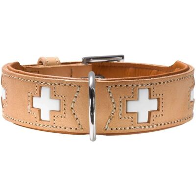 Hunter Swiss Beige Dog Collar - Swiss Type, M-L 47-54cm Hunter Swiss Beige Dog Collar - Swiss Type, M-L 47-54cm