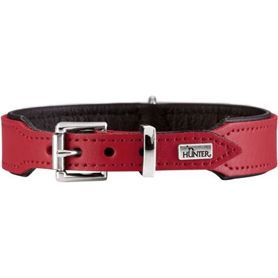 Hunter BASIC - rot - S-M - 2,6 cm - Hundehalsband Hunter BASIC - rot - S-M - 2,6 cm - Hundehalsband