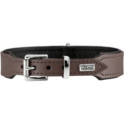 Hunter Basic Dog Collar - Adjustable Faux Leather - Black/Brown Hunter Basic Dog Collar - Adjustable Faux Leather - Black/Brown