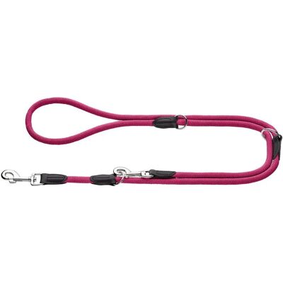 Laisse réglable Hunter Freestyle pour chiens, 2 m, couleur himbeer Laisse réglable Hunter Freestyle pour chiens, 2 m, couleur himbeer