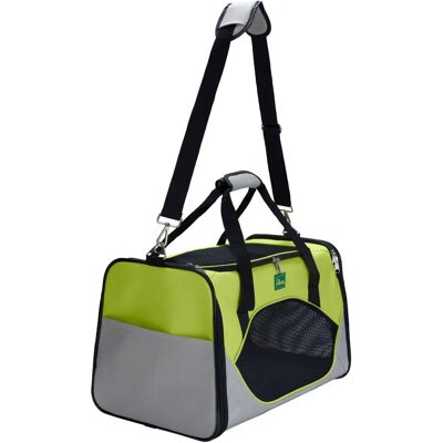 Hunter Kansas Pet Carrier Green/Gray - Foldable, Ventilated, Lightweight Hunter Kansas Pet Carrier Green/Gray - Foldable, Ventilated, Lightweight
