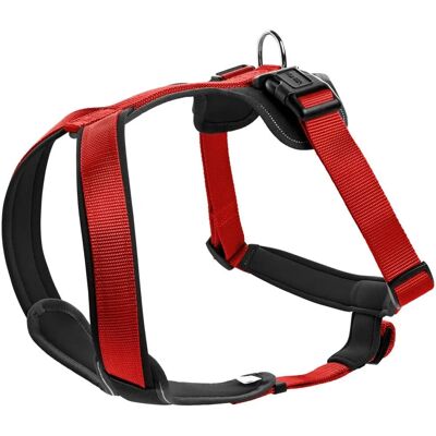 Hunter Dog Harness - Adjustable Neoprene, Red/Black - Dog Harness Hunter Dog Harness - Adjustable Neoprene, Red/Black - Dog Harness