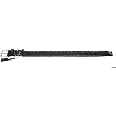 Hunter Leder Hundehalsband - Modell 63803 - Verstellbar, Schwarz Hunter Leder Hundehalsband - Modell 63803 - Verstellbar, Schwarz