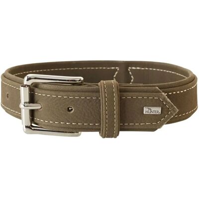 Hunter Oliv Nubuk Leder Hunting Halsband - Hundehalsband Hunter Oliv Nubuk Leder Hunting Halsband - Hundehalsband