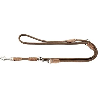 Hunter Adjustable Nubuk Leather Dog Leash - 6/200 - Braun - Dog Leash Hunter Adjustable Nubuk Leather Dog Leash - 6/200 - Braun - Dog Leash