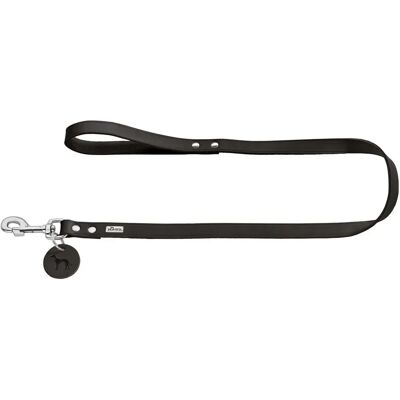 Hunter fullkorns-läder hundkoppel - 16mm x 100cm - Svart Hunter fullkorns-läder hundkoppel - 16mm x 100cm - Svart