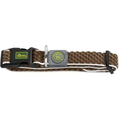 Hunter Vario Basic Dog Collar - Brown, 30-43cm Hunter Vario Basic Dog Collar - Brown, 30-43cm