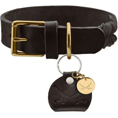 Hunter Black Leather Dog Collar - 38-44cm - Stylish & Durable Hunter Black Leather Dog Collar - 38-44cm - Stylish & Durable