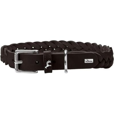 Hunter Hundehalsband - Verstellbar, Leder, Schwarz - Hundehalsband Hunter Hundehalsband - Verstellbar, Leder, Schwarz - Hundehalsband