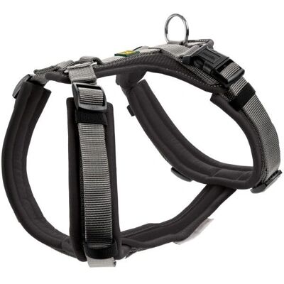 Hunter Maldon S-M Schwarzes Grau Nylon Hundegeschirr - Hundegeschirr Hunter Maldon S-M Schwarzes Grau Nylon Hundegeschirr - Hundegeschirr