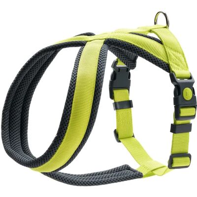 Hunter M Lime Dog Harness - Adjustable, Soft Polyester, Bright Colors Hunter M Lime Dog Harness - Adjustable, Soft Polyester, Bright Colors