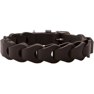 Obroża dla psa Hunter Solid Education Chain - Ciemnobrązowa - S-M Obroża dla psa Hunter Solid Education Chain - Ciemnobrązowa - S-M