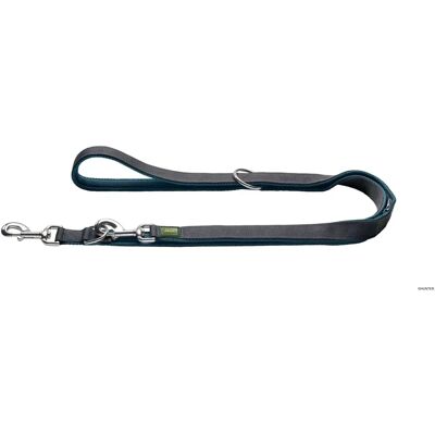Guinzaglio per cani Maldon Hunter 200cm x 15mm Turchese/Grigio Guinzaglio per cani Maldon Hunter 200cm x 15mm Turchese/Grigio