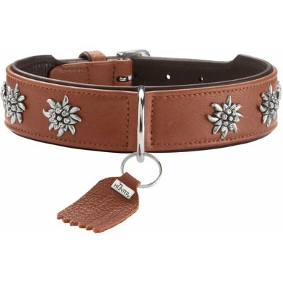 Hunter Munich Leather Dog Collar - Traditional Bavarian Style - Adjustable 37-42cm Hunter Munich Leather Dog Collar - Traditional Bavarian Style - Adjustable 37-42cm