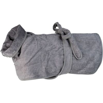 Hunter Hundebademantel Riga - 40cm, Grau Hunter Hundebademantel Riga - 40cm, Grau