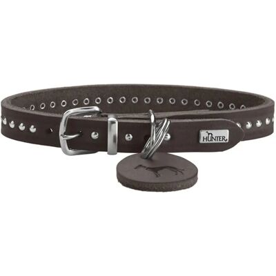 Hunter Hondenhalsband Aalborg Style - Duurzaam Leer, Donkerbruin Hunter Hondenhalsband Aalborg Style - Duurzaam Leer, Donkerbruin