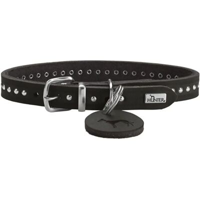 Hunter Aalborg Style Hundhalsband - Justerbar 33-39cm - Svart Hunter Aalborg Style Hundhalsband - Justerbar 33-39cm - Svart