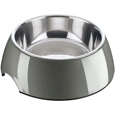 Hunter Dog Feeder - Melamine, 160ml, Grey - Dog Type Hunter Dog Feeder - Melamine, 160ml, Grey - Dog Type