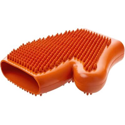Hunter Wellness Pet Grooming Glove - Orange - 18cm Hunter Wellness Pet Grooming Glove - Orange - 18cm