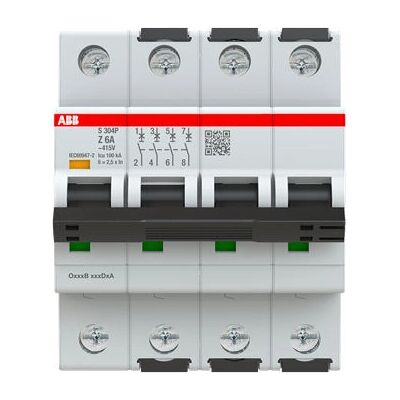 ABB - S304P-Z6 - Type Z - 4 - interruptor de corriente ABB - S304P-Z6 - Type Z - 4 - interruptor de corriente