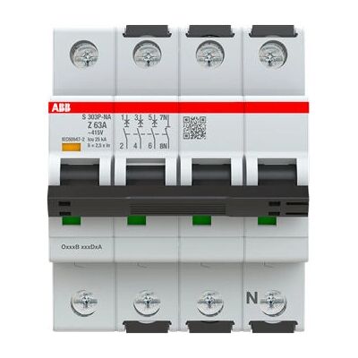 ABB - S303P-Z63NA - 3P-N - DIN VDE IEC - Disyuntor ABB - S303P-Z63NA - 3P-N - DIN VDE IEC - Disyuntor