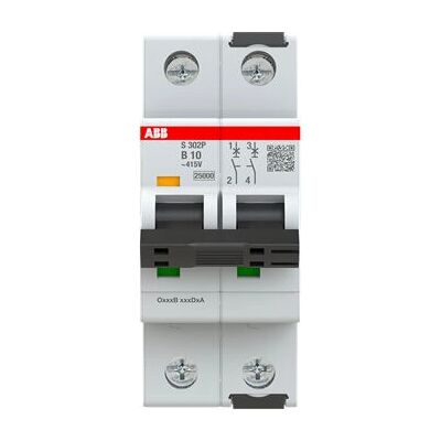 ABB - S302P-B10 - Typ B - 2 - Leitungsschutzschalter ABB - S302P-B10 - Typ B - 2 - Leitungsschutzschalter