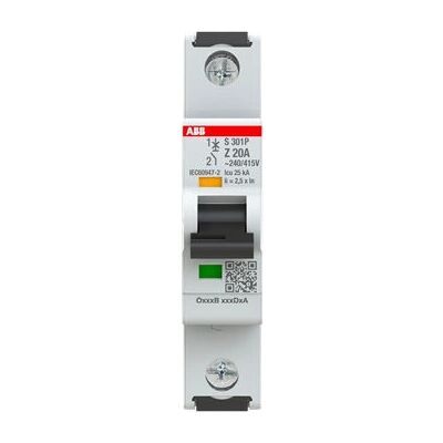 ABB - S301P-Z20 - Z20 - Disjoncteur - Publicité ABB - S301P-Z20 - Z20 - Disjoncteur - Publicité