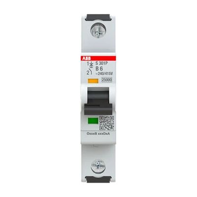 ABB S301P-B6 - Mini-Leistungsschalter Typ B 6A ABB S301P-B6 - Mini-Leistungsschalter Typ B 6A