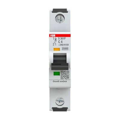 ABB - S301P-C4 - Type C - 1P - Sicherungsautomat ABB - S301P-C4 - Type C - 1P - Sicherungsautomat