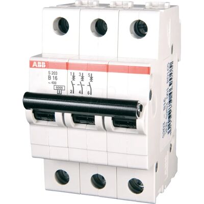 ABB S203-B25 Disjoncteur 3P - 25A, 6kA, IP20 - Publicité ABB S203-B25 Disjoncteur 3P - 25A, 6kA, IP20 - Publicité