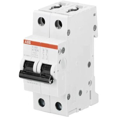 ABB S202-K1 Leitungsschutzschalter - 2-polig, 6kA, 1A - Schutz der Verkabelung ABB S202-K1 Leitungsschutzschalter - 2-polig, 6kA, 1A - Schutz der Verkabelung