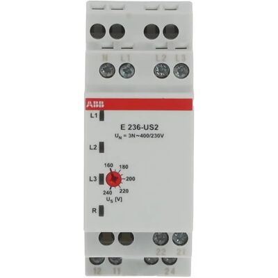 ABB E236-US2 Unterspannungsrelais - 250V, DIN-Schiene, IP20 ABB E236-US2 Unterspannungsrelais - 250V, DIN-Schiene, IP20