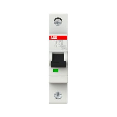 ABB S201-D32 Disjoncteur - 32A, 1P, Courbe D - Publicité ABB S201-D32 Disjoncteur - 32A, 1P, Courbe D - Publicité