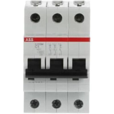 ABB S203M-C50 Disjoncteur - 3P, 50A, C, 10kA - Miniature - Publicité ABB S203M-C50 Disjoncteur - 3P, 50A, C, 10kA - Miniature - Publicité