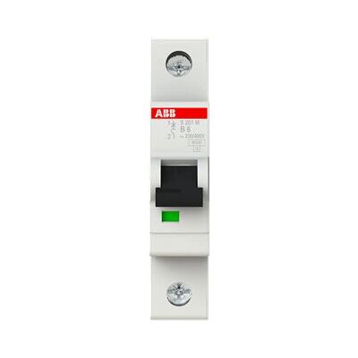 ABB S201M-B6 Circuit Breaker - 10kA, 6A, 1P - Electrical Safety ABB S201M-B6 Circuit Breaker - 10kA, 6A, 1P - Electrical Safety