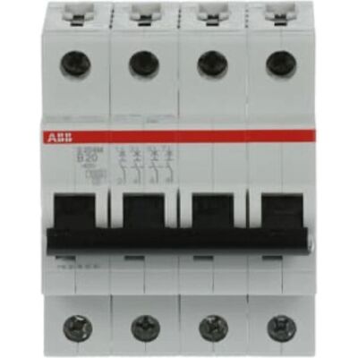 ABB S204M-B20 Schutzschalter - 4-polig B 20A IP20 ABB S204M-B20 Schutzschalter - 4-polig B 20A IP20