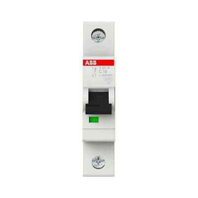 ABB S201M-C10 Leitungsschutzschalter - 10A, Typ C, 1 Pol ABB S201M-C10 Leitungsschutzschalter - 10A, Typ C, 1 Pol