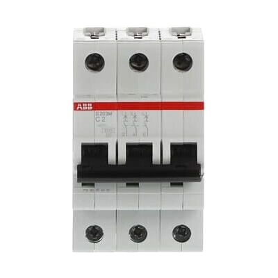 ABB S203M-C2 Disjoncteur - 2A, Type C, 3 pôles - Publicité ABB S203M-C2 Disjoncteur - 2A, Type C, 3 pôles - Publicité