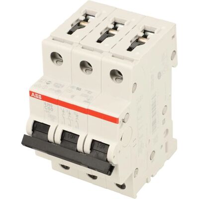 ABB S203-C50 Miniatursikringbryter - 50A 3-polet ABB S203-C50 Miniatursikringbryter - 50A 3-polet